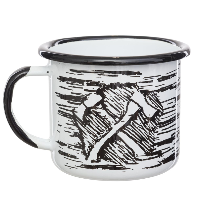 Kubek Emaliowany Helikon Axe Mug 350 ml - Biały