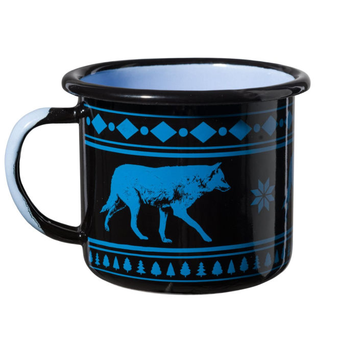 Kubek Emaliowany Helikon Wolf Mug 350 ml - Niebieski