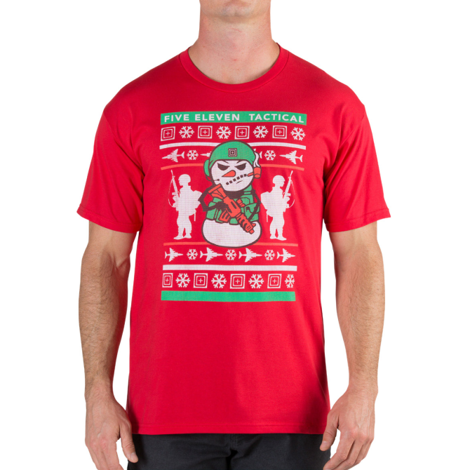 Koszulka 5.11 Ugly Christmas T-shirt - Range Red (41276AL)