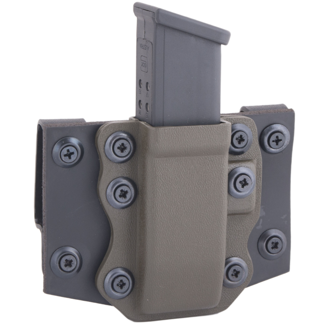 Ładownica Doubletap OWB 9 mm Mag Pistol Superwings Holster - Glock / HK USP - Oliwkowa