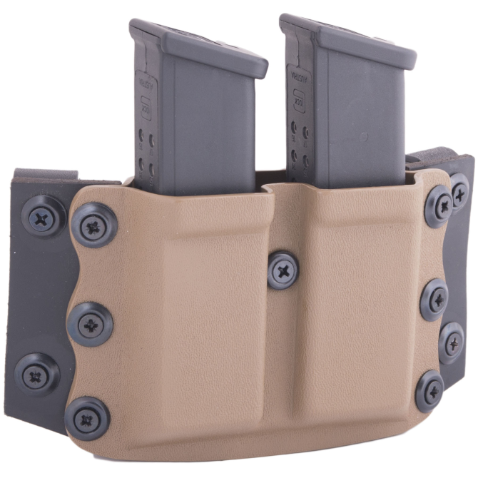 Ładownica Doubletap OWB 9 mm Mag Pistol Superwings Double Holster - Glock / HK USP - Coyote