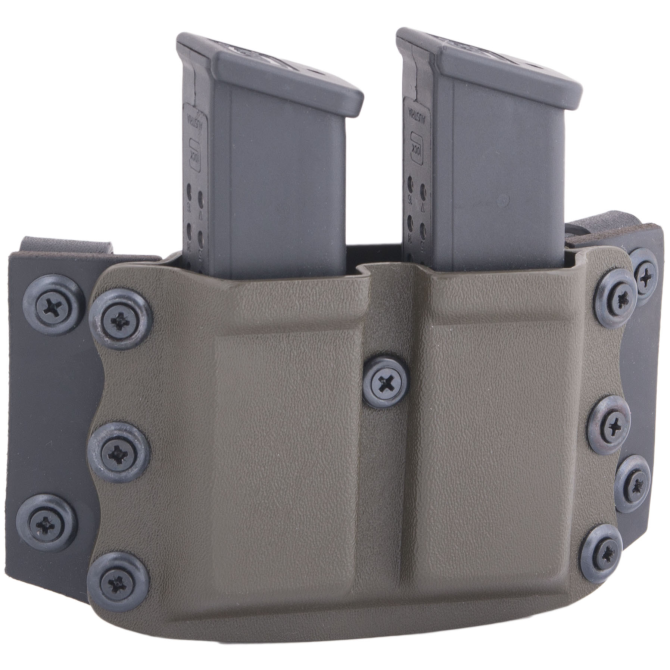 Ładownica Doubletap OWB 9 mm Mag Pistol Superwings Double Holster - Glock / HK USP - Oliwkowa