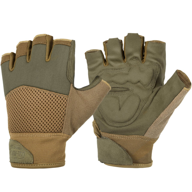 Rękawice Taktyczne Helikon HFG Half Finger MK2 - Olive Green / Coyote