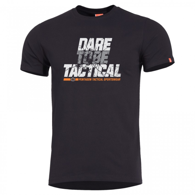 Koszulka Pentagon Ageron Dare To Be Tactical T-Shirt - Czarna (K09012-DT-01)