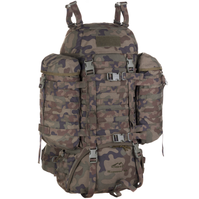 Plecak Wisport Raccoon 65l Full Camo - PL Woodland / wz.93