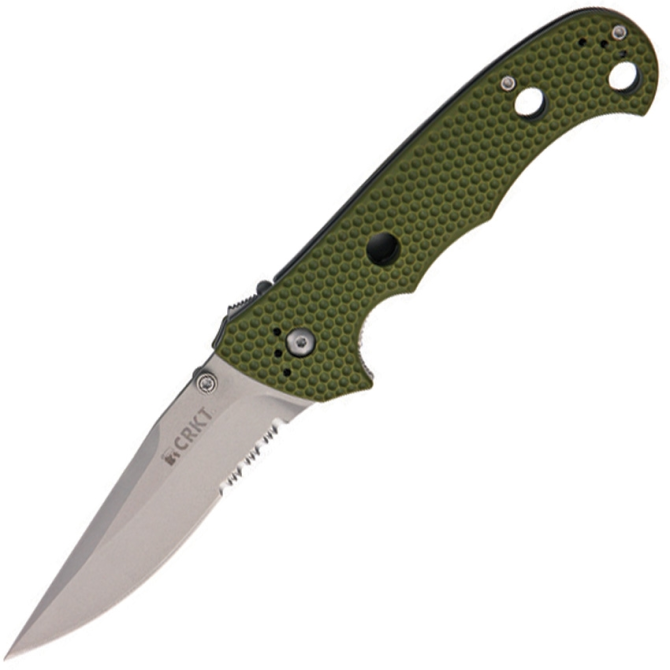 Nóż CRKT Hammond Cruiser Combo Edge - Olive Drab (7914DG)