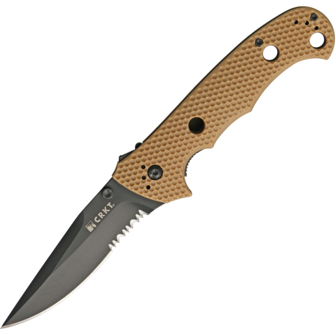 Nóż CRKT Hammond Cruiser Combo Edge Black - Desert (7914DB)