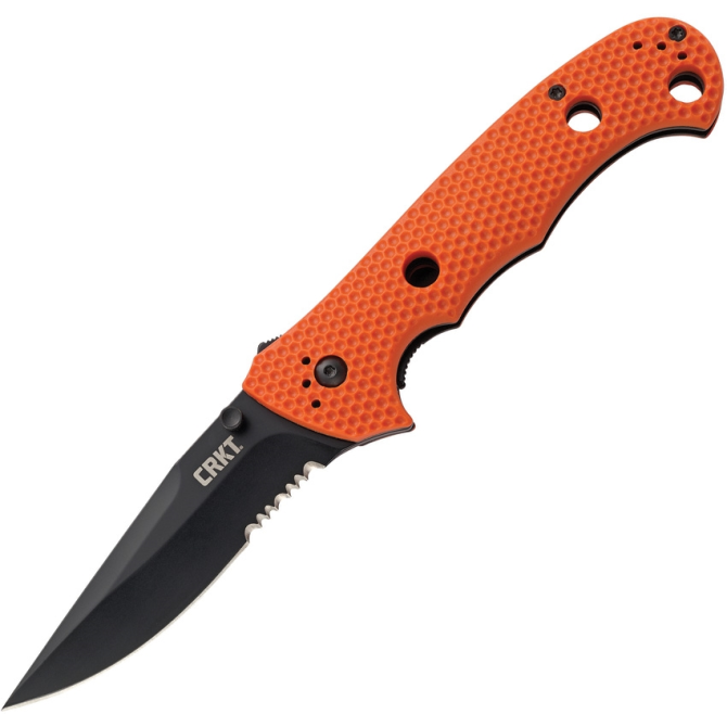 Nóż CRKT Hammond Cruiser Combo Edge Black - Orange (7914ORB)