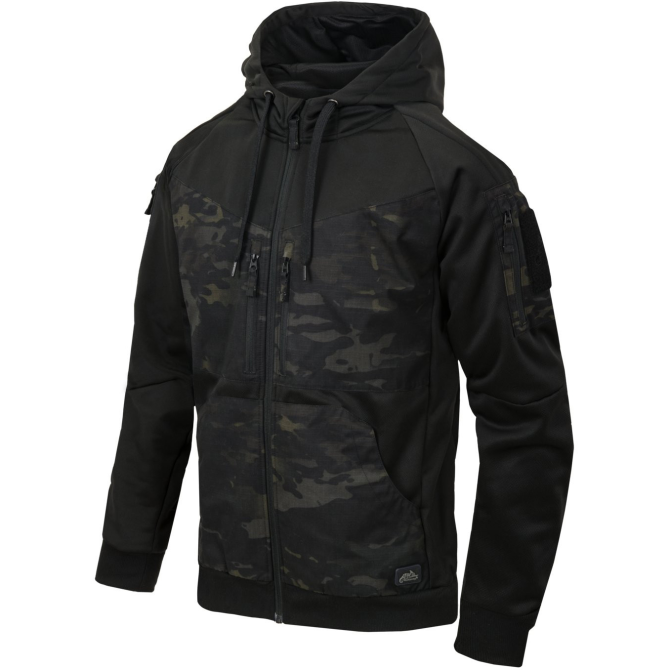 Bluza Helikon Rogue Hoodie (FullZip) - Czarna / Multicam Black