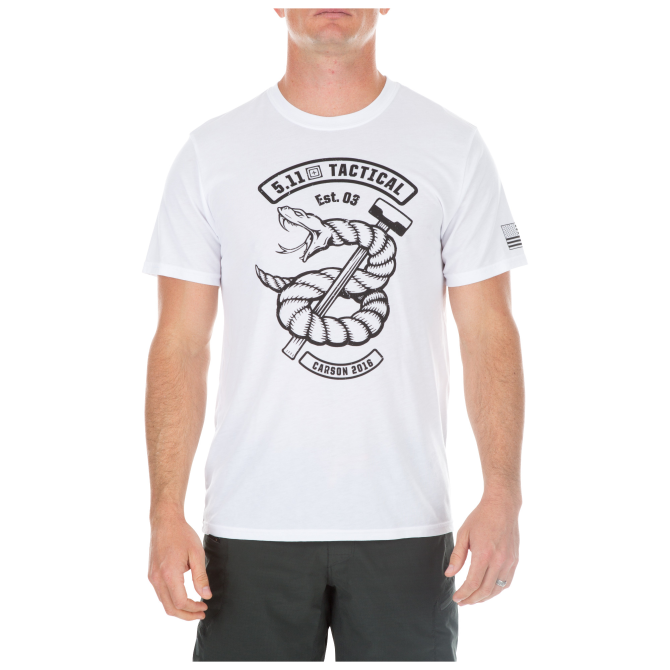 Koszulka 5.11 Snake Sledge T-shirt - White (41213FJ)