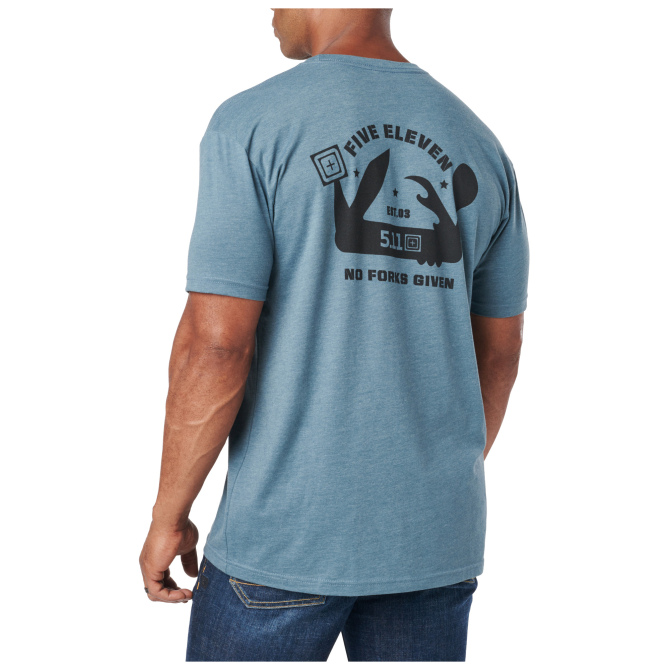 Koszulka 5.11 No Forks Given T-shirt - Light Blue Heather (41243ZQ-769)