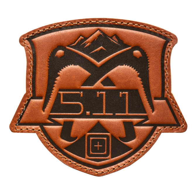 Naszywka 5.11 Mountaineer Leather Patch - Brown (81889-108)