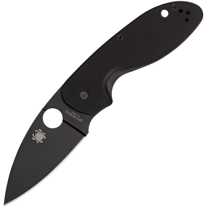 Nóż Spyderco Efficient Black G10 Plain Edge Black (C216GPBBK)