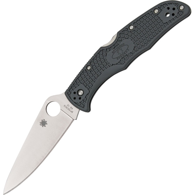 Nóż Spyderco Endura 4 FRN Full Flat - Grey (C10FPGY)