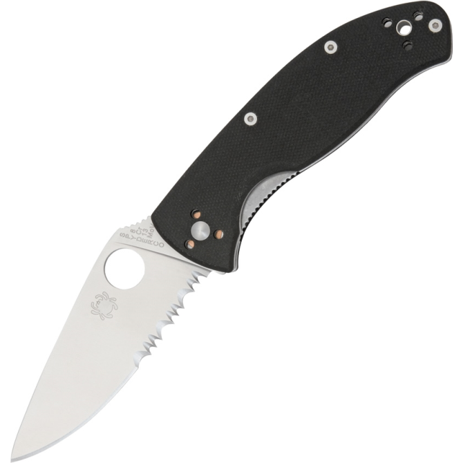 Nóż Spyderco Tenacious G10 Black Combo Edge (C122GPS)