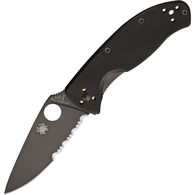 Nóż Spyderco Tenacious Carbon Fiber Black Combo Edge Black (C122GBBKPS)