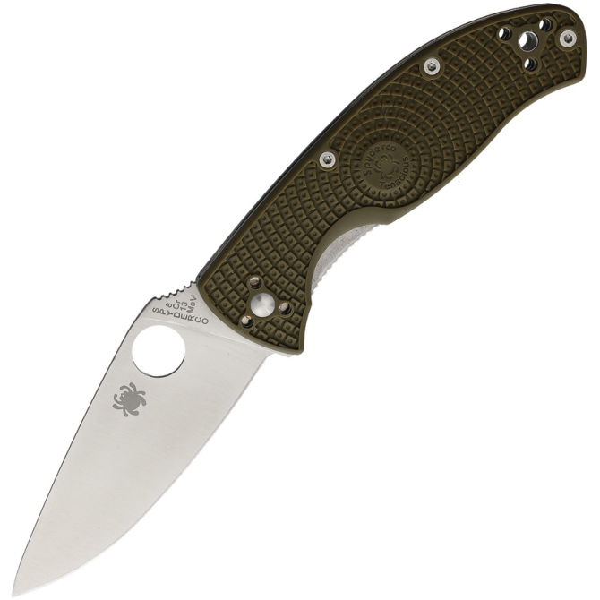 Nóż Spyderco Tenacious FRN Green Plain Edge (C122POD)