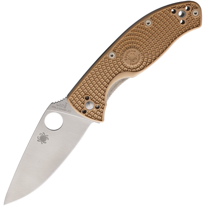 Nóż Spyderco Tenacious FRN Tan Plain Edge (C122PTN)