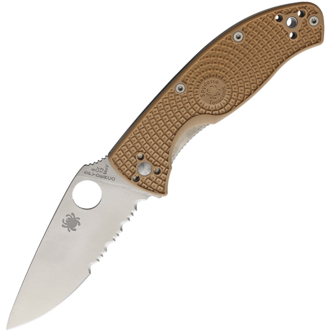 Nóż Spyderco Tenacious FRN Tan Combo Edge (C122PSTN)