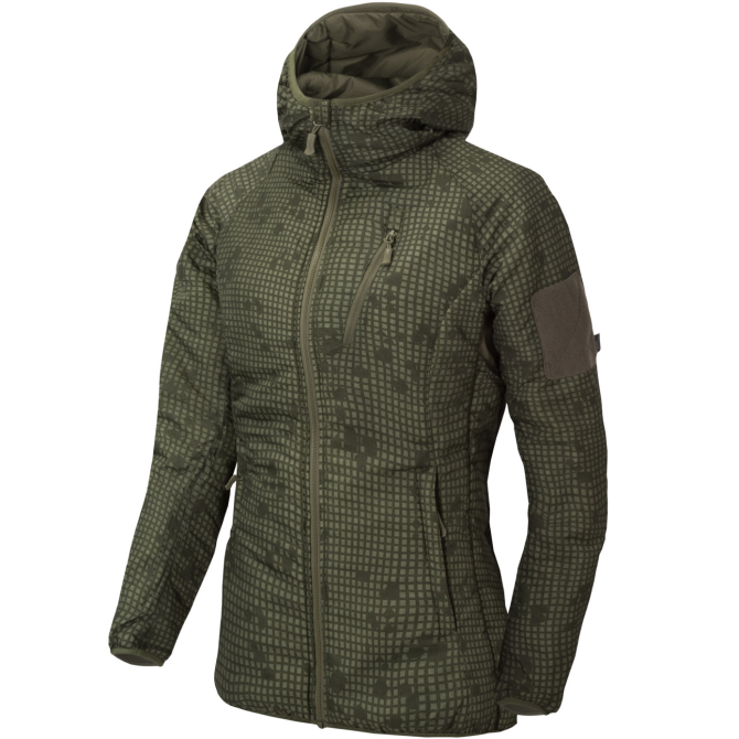 Kurtka Helikon Womens Wolfhound Hoodie - Climashield Apex - Desert Night Camo