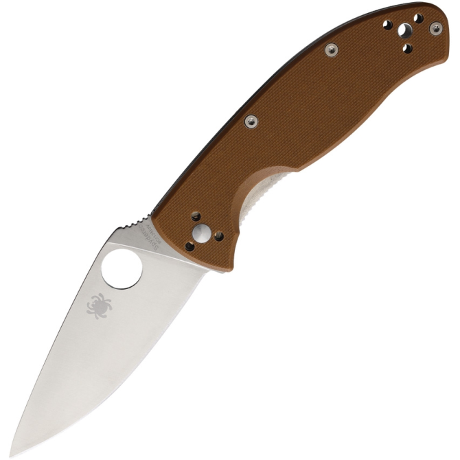 Nóż Spyderco Tenacious G10 Coyote Plain Edge (C122GPBN)