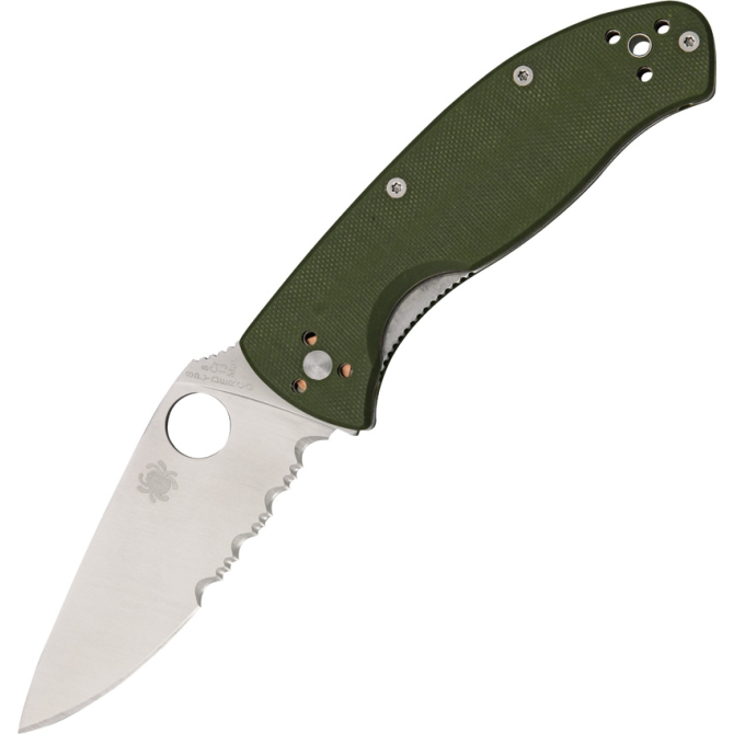 Nóż Spyderco Tenacious G10 Green Combo Edge (C122GPSGR)