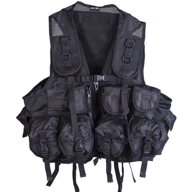 Kamizelka Taktyczna Mil-Tec 9 Pockets Tactical Vest - Czarna (10712002)