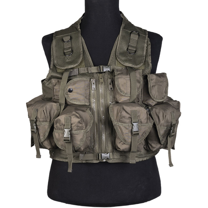 Kamizelka Taktyczna Mil-Tec 9 Pockets Tactical Vest - Oliwkowa (10712001)