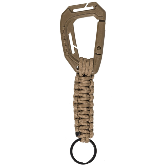 Brelok Mil-Tec Paracord Keyholder With MOLLE Carabiner - Coyote (15908005)