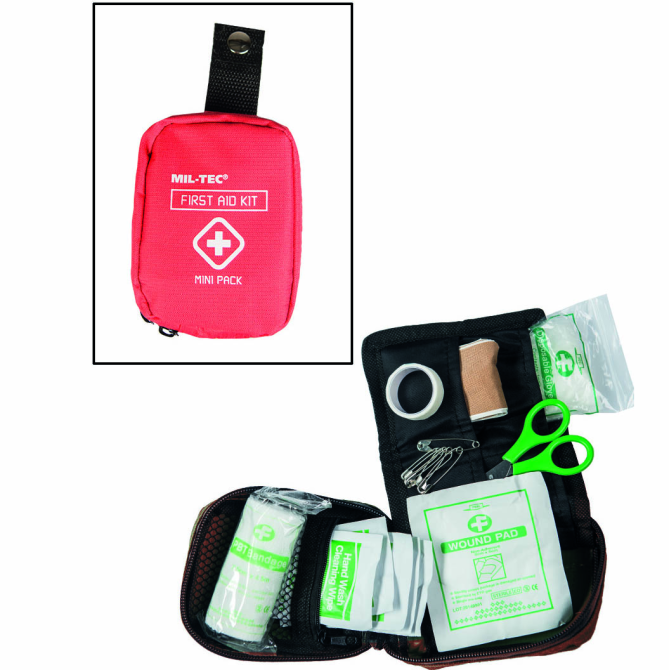 Apteczka Mil-Tec First Aid Mini Pack - Czerwona (16025810)