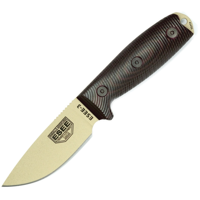 Nóż ESEE Model 3 3D Desert Tan Blade (3PMDT-004)