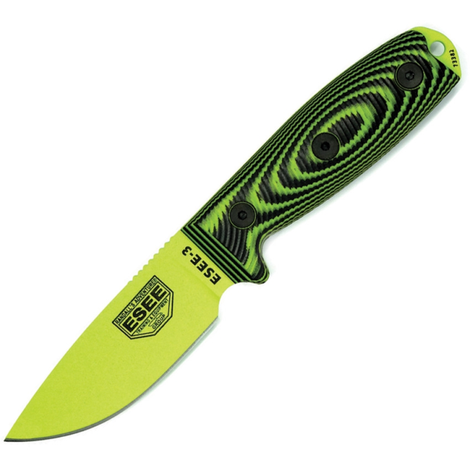 Nóż ESEE Model 3 3D Venom Green Blade (3PMVG-007)