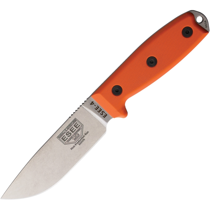 Nóż ESEE Model 4 S35VN G10 Orange Plain Edge (4P35V-OR)