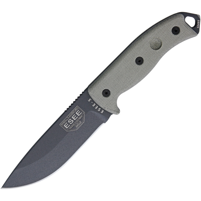 Nóż ESEE Model 5 Tactical Gunsmoke Gray Plain Edge (5P-TG)