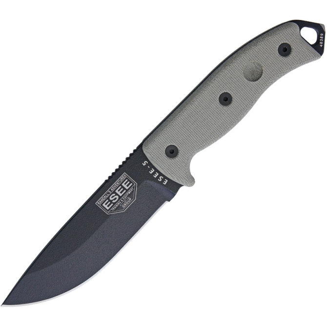 Nóż ESEE Model 5 Black Plain Edge (5P-E)