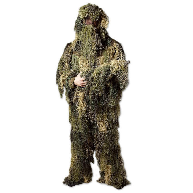 Strój maskujący Mil-Tec Anti Fire Ghillie Suit - Woodland