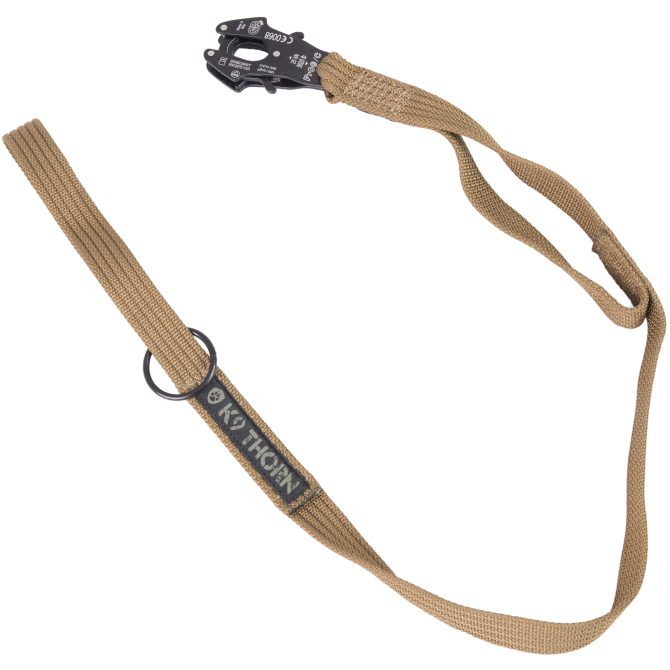 Smycz K9 THORN KONG Frog Double Handle Dog Leash - Coyote