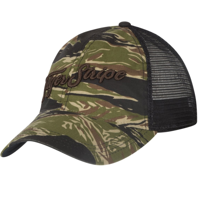 Czapka Bejsbolówka Helikon Trucker Rip-Stop Cap - Tiger Stripe / Czarny