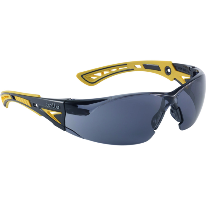 Okulary Ochronne Bolle RUSH+ - Yellow / Smoke (RUSHPPSFY)