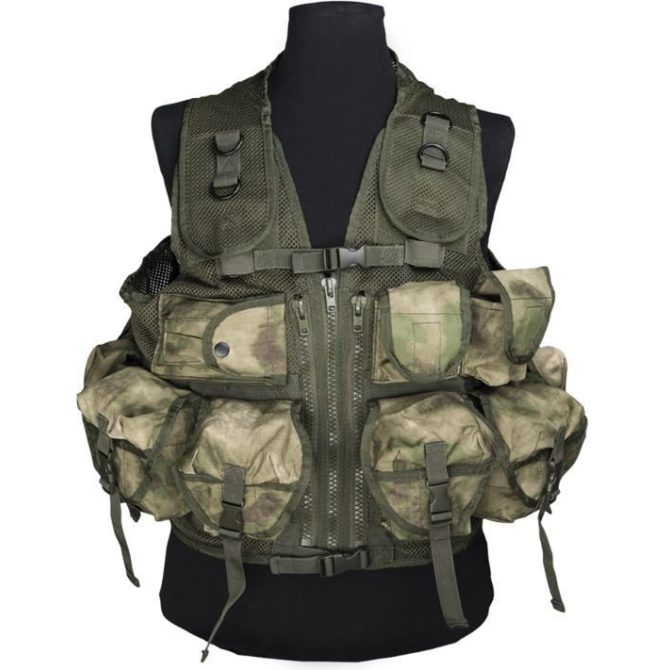 Kamizelka Taktyczna Mil-Tec 9 Pockets Tactical Vest - A-TACS FG (10712059)