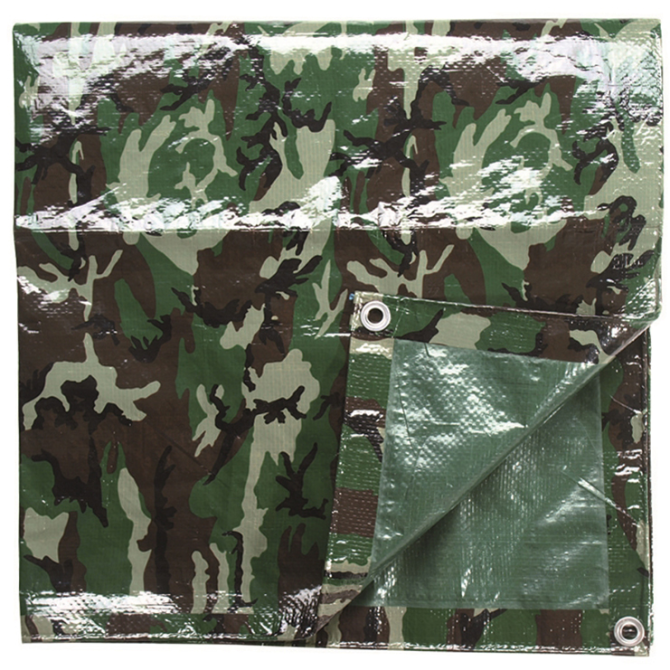 Płachta Biwakowa Mil-Tec Tarpaulin 190 x 300 cm - Woodland (14240020)