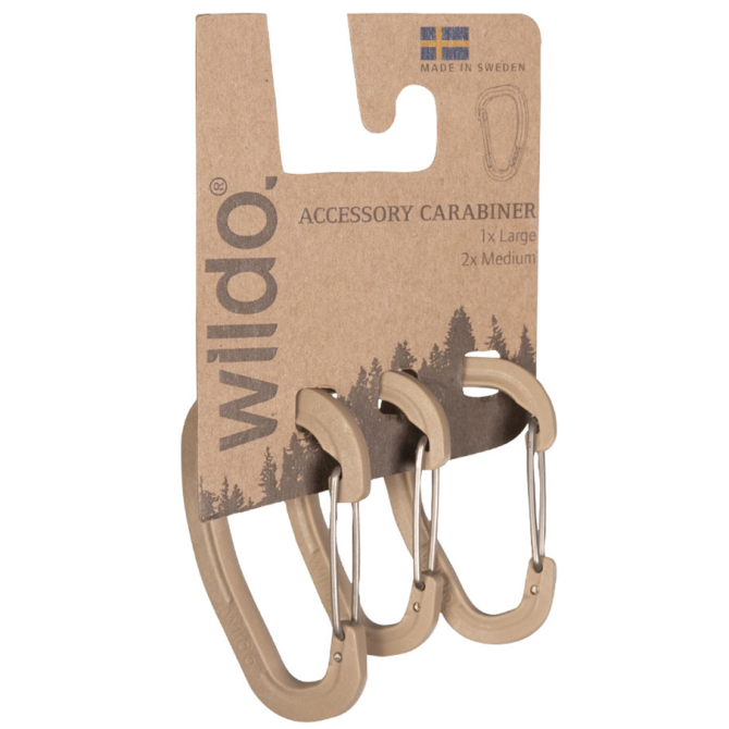 Karabińczyki Wildo Accessory Carabiner Set 3-pak - Desert