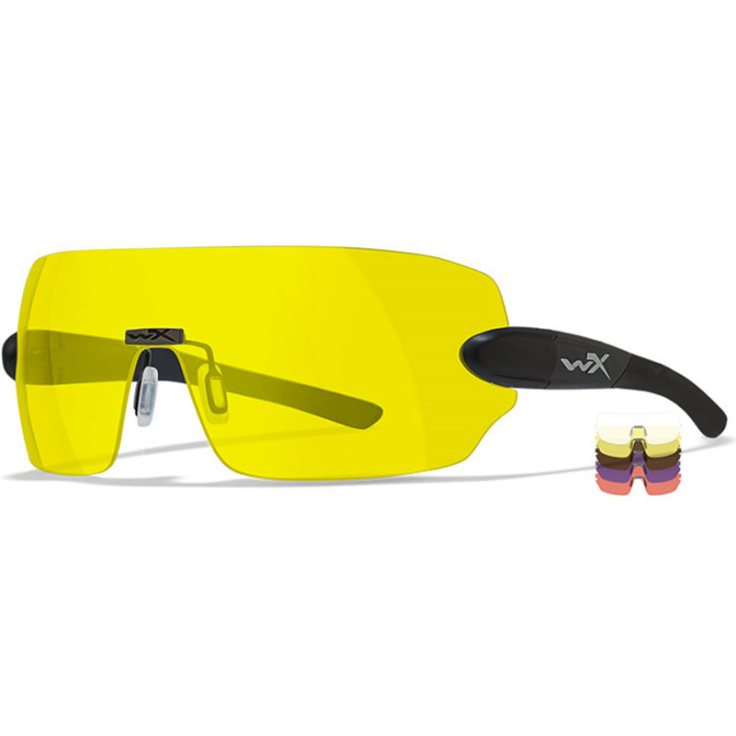 Okulary Ochronne Wiley X Detection - Black Frame - Clear/Orange/Yellow/Purple/Copper (1205)