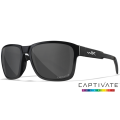Okulary Balistyczne Wiley X Trek - Black Frame - Captivate Polarized Grey (AC6TRK08)