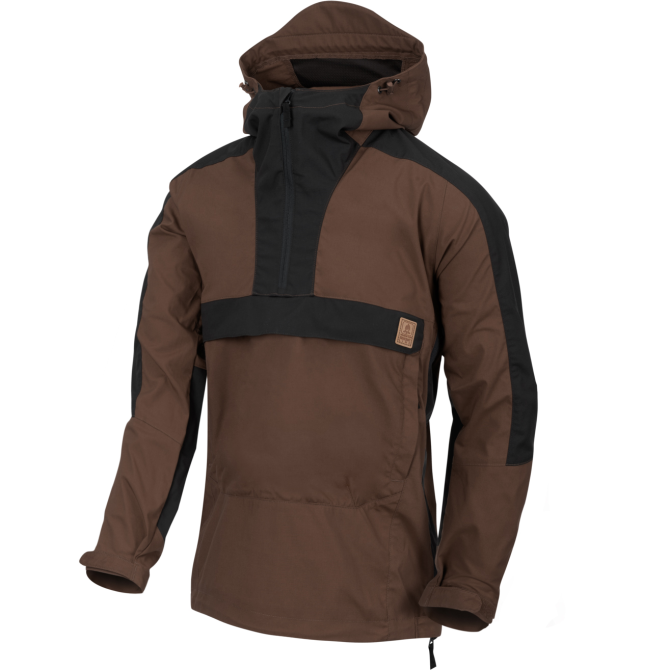 Kurtka Helikon Woodsman Anorak Jacket - Earth Brown / Czarna