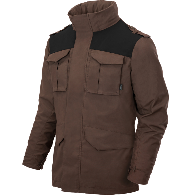 Kurtka Helikon Covert M65 Jacket - Earth Brown / Czarna