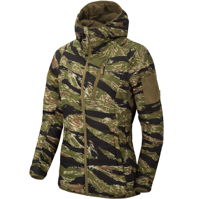 Kurtka Helikon Womens Wolfhound Hoodie - Climashield Apex - Tiger Stripe