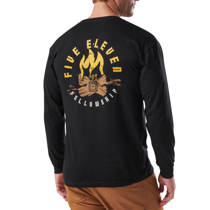 Koszulka z długim rękawem 5.11 Fellowship Long Sleeve - Czarna (76073-019)