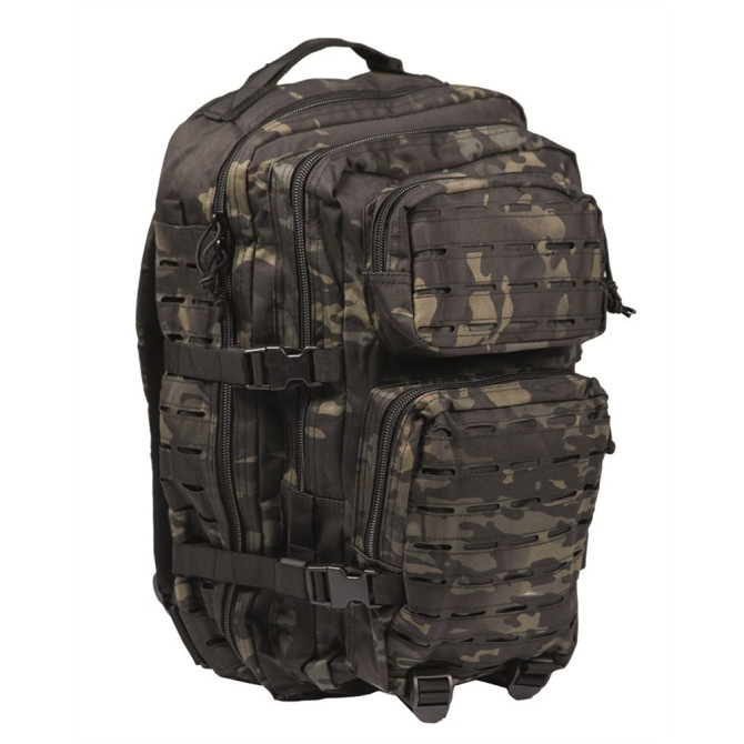 Plecak Mil-Tec Large Assault Pack Laser Cut - Multitarn Black