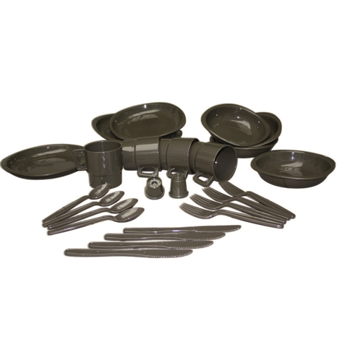 Zestaw naczyń turystycznych Mil-Tec Camping Table Setting 26-PCS (14687000)